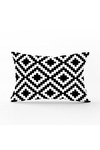 Realhomes Özel Tasarım Dijital Baskılı Modern Dikdörtgen Yastık Kırlent Kılıfı