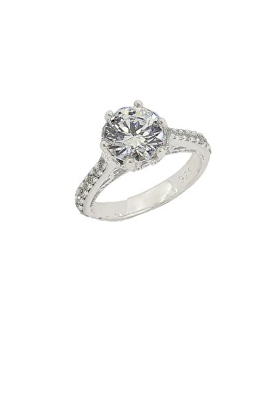 Söğütlü Silver Kadın Tek Taş Beyaz-10 SGTL2844