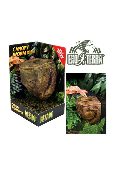 Exo Terra Pt2825-Exo Terra Corner Worm Container for Reptiles