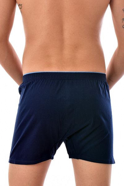 Tutku Ανδρικό Navy Blue 12 τεμαχίων Passion Cotton Boxer με κουμπιά Navy Blue 0117