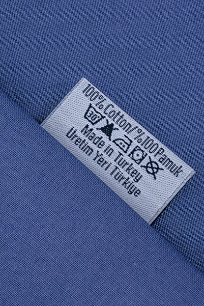 English Home Plain Cotton Single Bed Sheet 160X240 cm Dark Blue