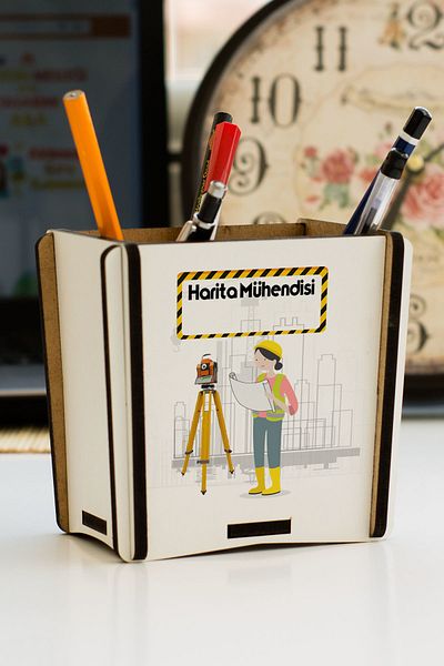 Hediyelen Map Engineer Pen Holder
