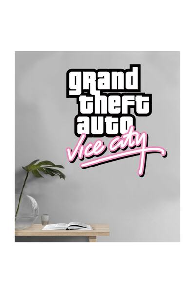 Sticker Sepetim Gta Vice City Dekoratif Duvar Sticker