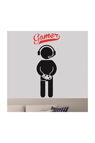 Sticker Sepetim Gamer Oyuncu Dekoratif Duvar Çocuk Odası Sticker