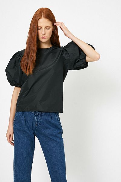 Koton Women's Black Shirt 0KAF60080FW