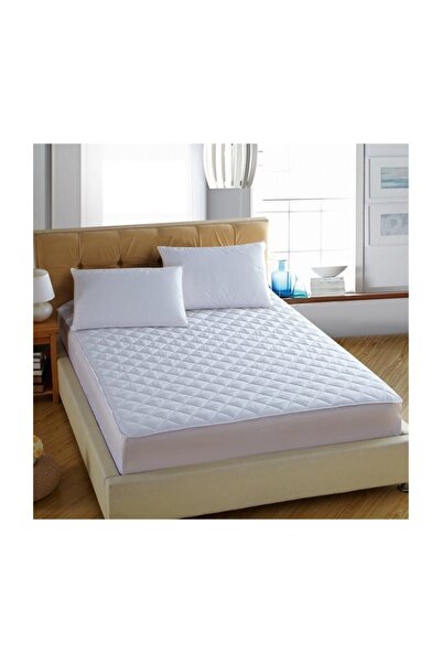 Madame Blue Micro Kapitone Sıvı Geçirmez Alez Yatak Koruyucu Fitted Çift Kişi...