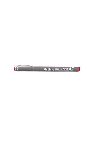 artline Drawing System 0.7 Drawing Pen Tip:0.7mm Red