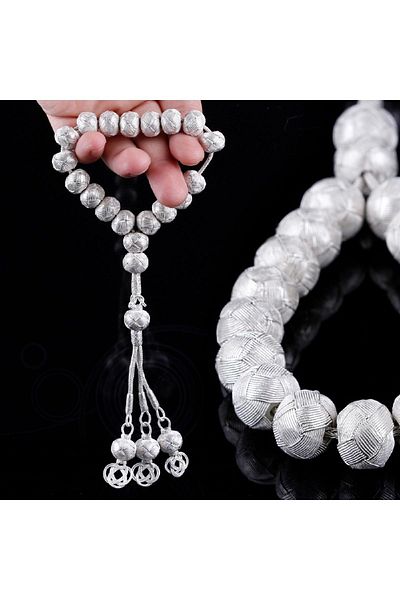 TESBİHCİBABA Unisex Mascot Model Hand Knitted Kazaz Rosary TB1546
