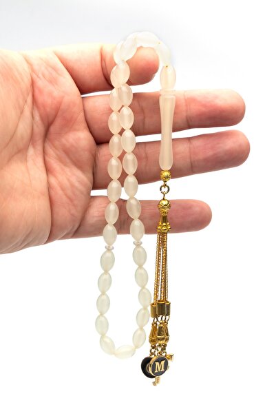 OTTOTESBİH Cadou pentru bărbați 7x11mm verde fosforescent cu pisică ochi Tesbih