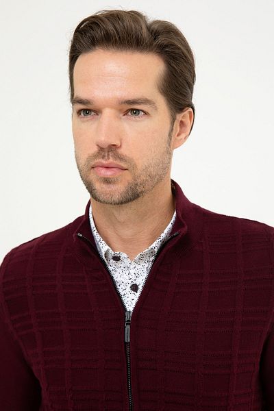 Pierre Cardin Ανδρική Claret Red Slim Fit Ζακέτα G021GL0TH.000876067