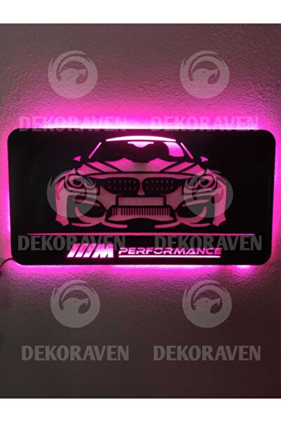 dekoraven Bmw Araba Led Işıklı Tablo