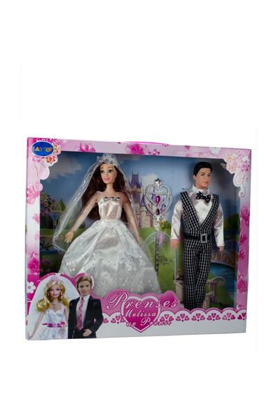 Powerhob Kartoy Prenses Melissa Ve Prensi Oyuncak Evli Bebek Seti