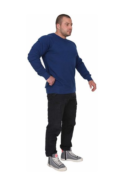Big Sam New Cotton Winter Sweatshirt Dark Blue Style 4702