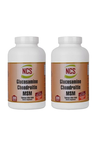 NCS Glucosamine Chondroitin Msm Type II Collagen Turmenic Root - 300 Tablets 2 Boxes
