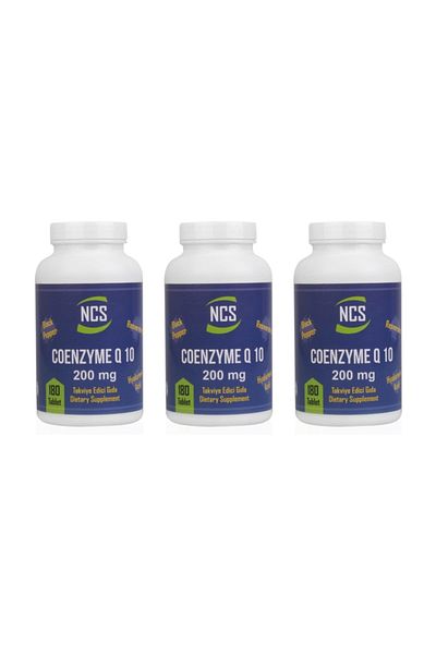 NCS 3 Boxes 540 Tablets Coenzyme Q-10 200 mg