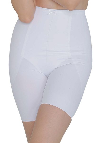 Yevda 4010 Țesătură Specială Satin Pantaloni Lungi Corset Culoare Albă