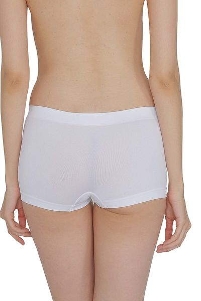 Yevda Slip boxer alb fără cusături pentru femei 2110