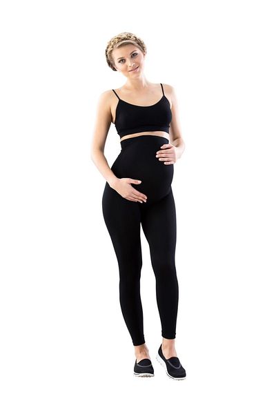 Emay Women's Black Seamless Maternity Leggings New Season