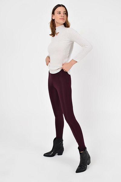 Laranor Colanți de damă din țesătură lucioasă prune 19L6411