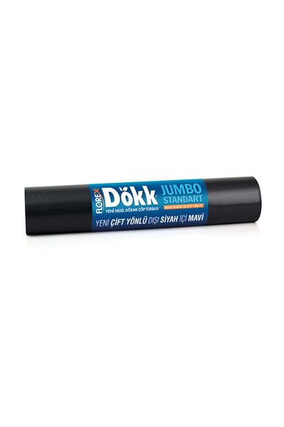 Florex Dökk Jumbo Standard Garbage Bag 1400 gr. (9 Rolls / 180 Pieces)