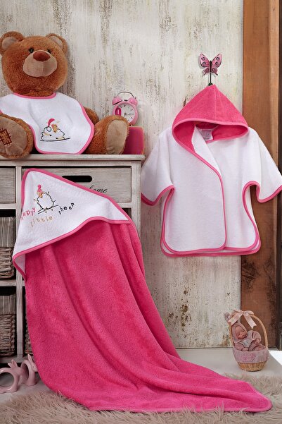 Z&R Home Pecora 0-2 Yaş Bambu Kundak Seti Pembe