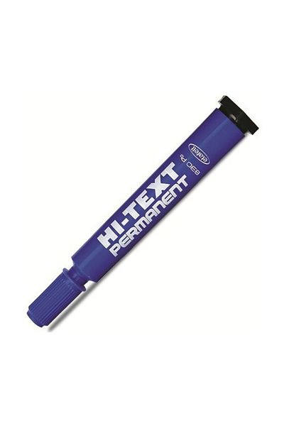 Hi-Text 830B Blue Round Tip Permanent Parcel Pen