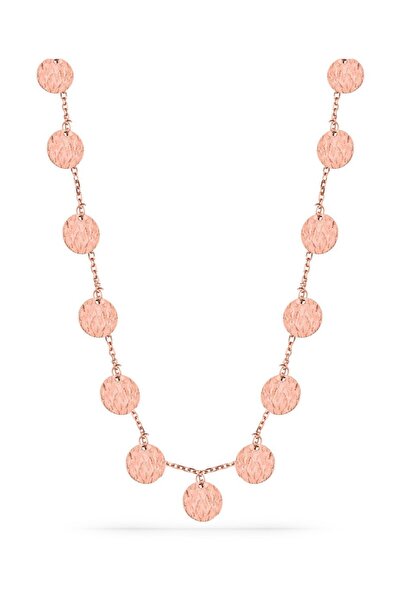 MySilvers Pullu Gümüş Kolye Kadın Rose