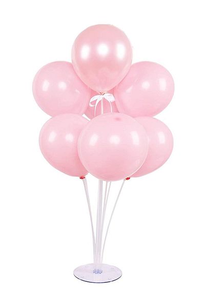 kidspartim 7 Piece Balloon Stand Bundle Macaron Pink Balloon