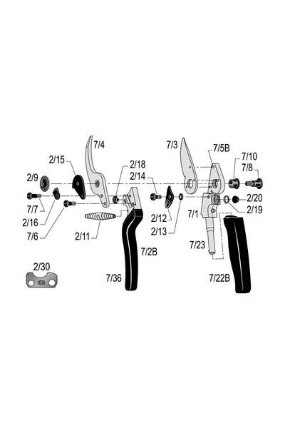 Felco 7 Pruning Shears By-pas Right Hand