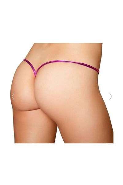 Bacio Fancy Pink Shiny Stirng - Tanga