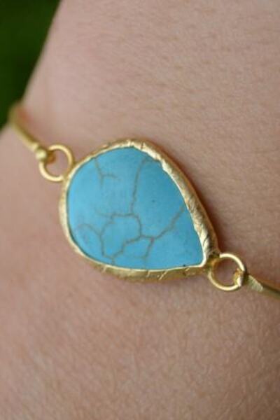 Stoneage Jewellery Turkuaz Taşlı Bileklik