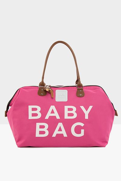 Bagmori Fuchsia Women's Baby Bag Printed Baby Care Bag M000002169