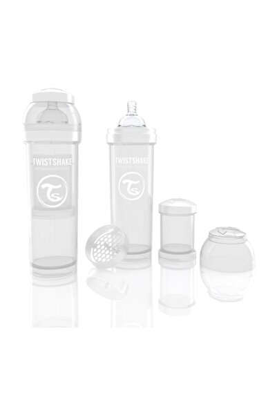 Twistshake White Anti-Colic Baby Bottle (330 ml)