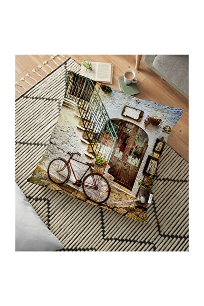 Realhomes Real Homes Digital Printed Floor Cushion - 70 X 70 cm