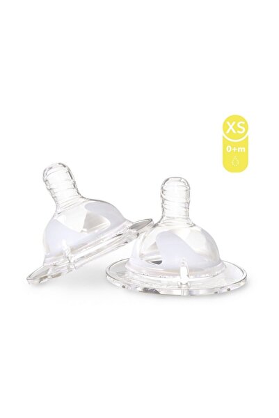 Twistshake Silicone Anti-Colic 2-Pack Baby Bottle Teat (X-Small) (0+ Months)
