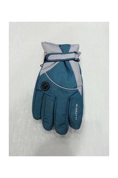 Suyutti ARICI STORE WATERPROOF FLAT MODEL BLACK COLOR MEN'S SNOW GLOVES