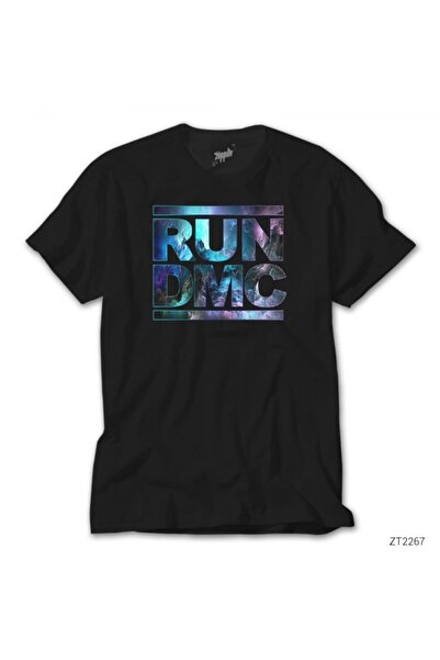 Z zepplin Tricou negru Run Dmc Logo