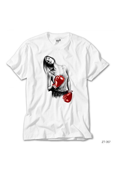 Z zepplin Tricou alb Box Girl