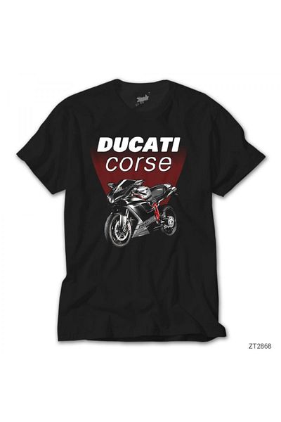 Z zepplin Μαύρο T-Shirt Ducati Corse