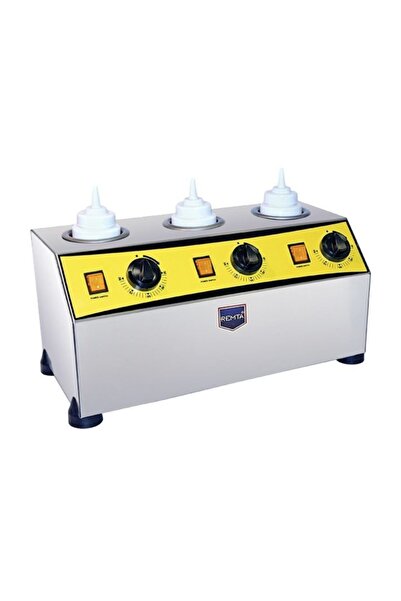 Remta Dondurma Çikolata Sosluğu Makinası 3 Lü Elektrikli