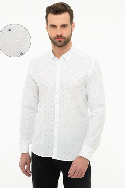 Pierre Cardin Πουκάμισο Navy Blue Slim Fit