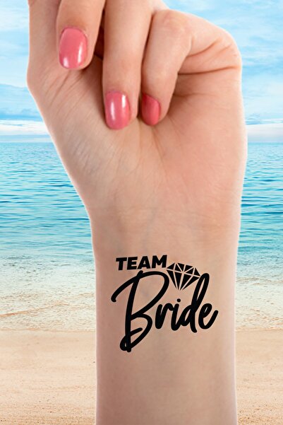 PEKSHOP Team Bride Yazılı Bekarlığa Veda Nedime Dövmesi