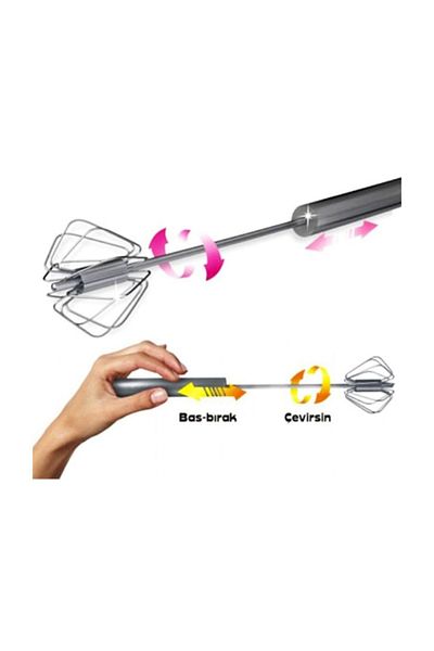 RoseRoi Bass Pull Mixer Agitator Steel Push Automatic Beater