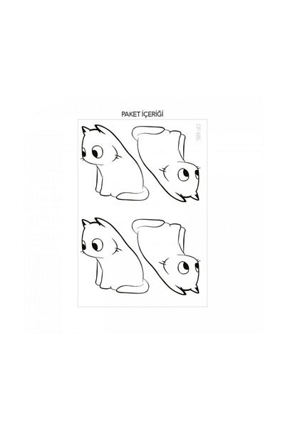 Artikel Confused Cat Socket Sticker Electric Button Sticker 21x29 cm