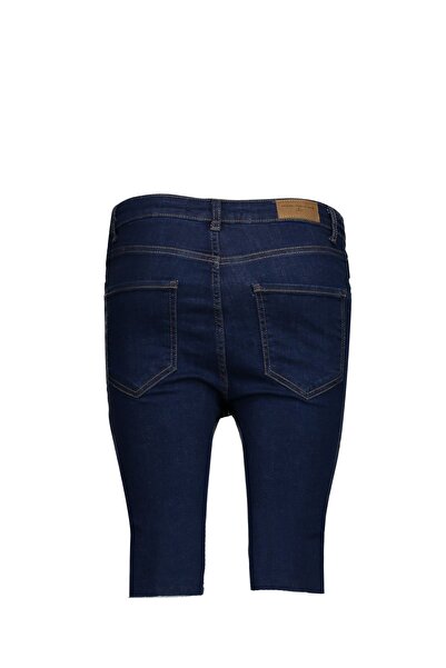 Collezione Koyu Mavi Kadın Mavi Spor Slim Sort / Bermuda