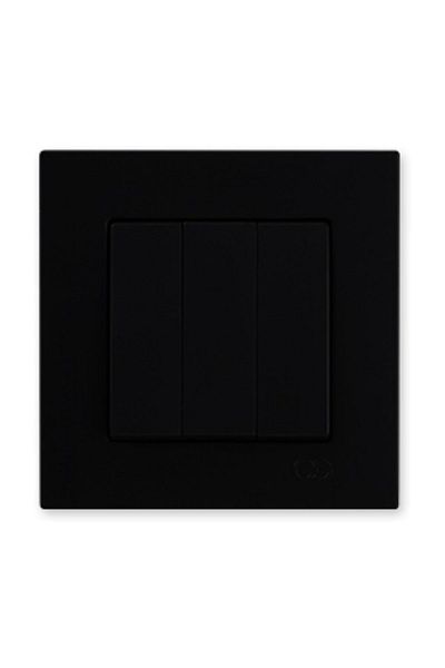 Günsan Elektrik Triple Switch, M.black