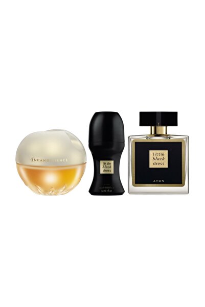 AVON Incandessence 50 ml +little Black Dress  50 ml Roll + Little Black Dress...