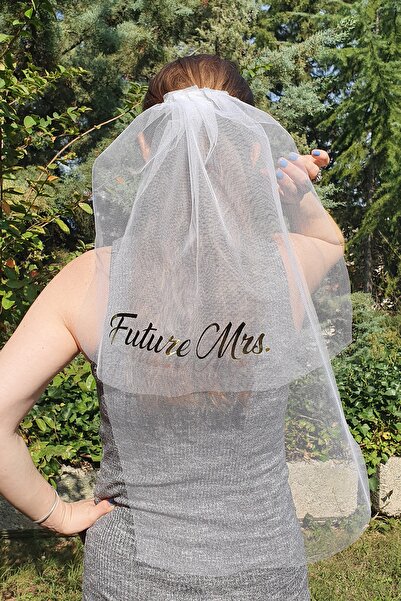 PEKSHOP طرحة زفاف لحفلة توديع العزوبية، مكتوبة بأوراق الذهب