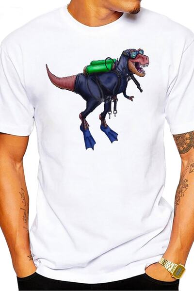 SCUBAPROMO Scuba T Rex Scuba muška majica
