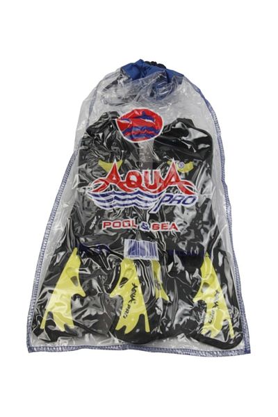 Aqua Pro Short Pool Flippers Diving Flippers 29-31 Yellow